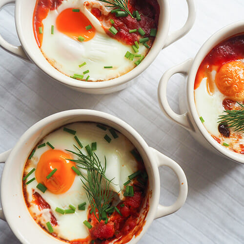 Mimi's Bowl | Quick Oven Baked Eggs