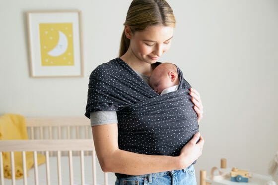 Aura Baby Wrap in Twinkle Grey | Ergobaby UK