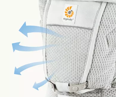 Maximum AirflowDesigned with mesh covering most of the carrier for maximum breathability