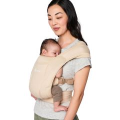 Ergobaby Embrace Newborn Carrier – Soft Air Mesh: Cream