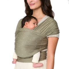 Aura Baby Wrap - Sustainable Knit: Olive Diamonds