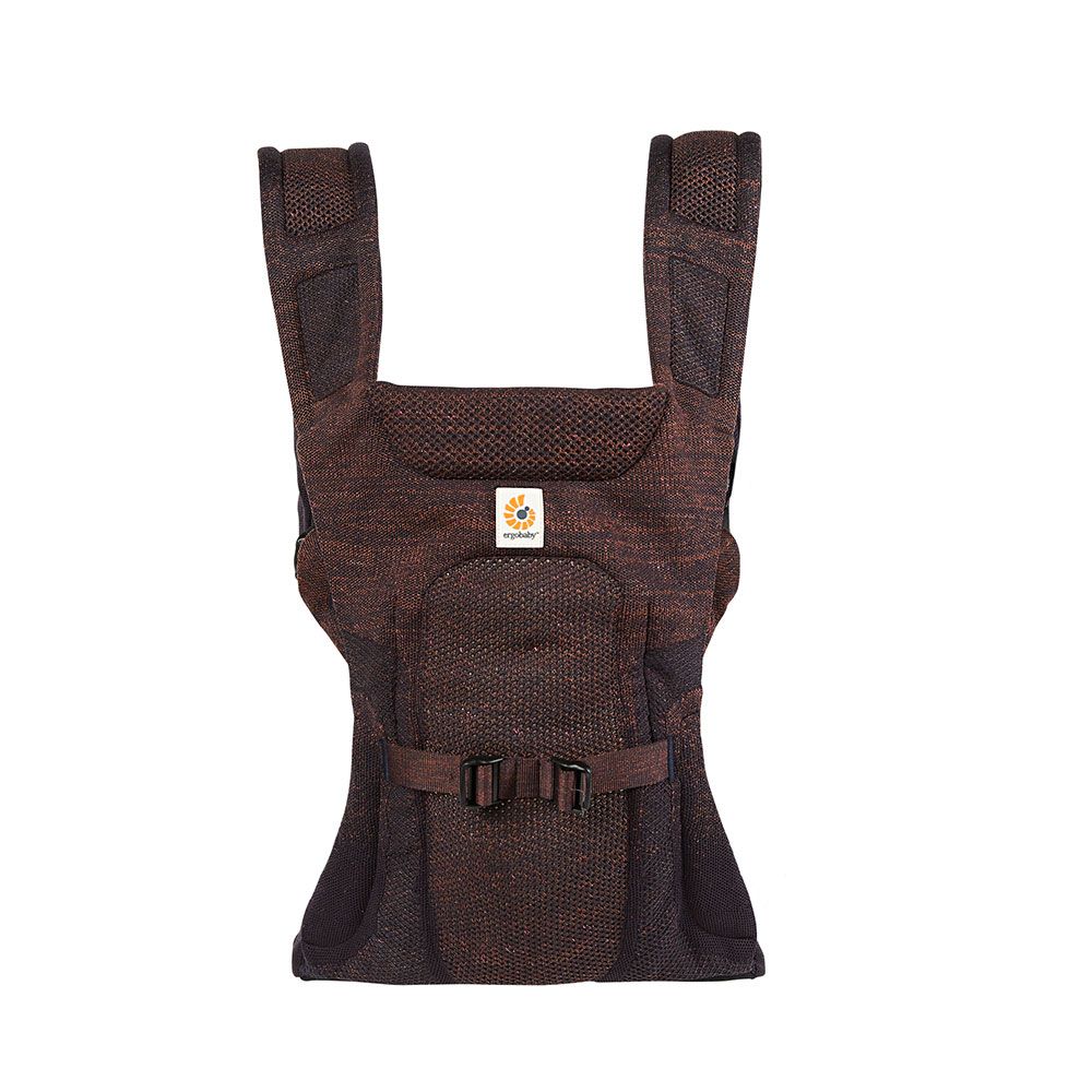 Ergobaby organic black carrier with embroidery sale