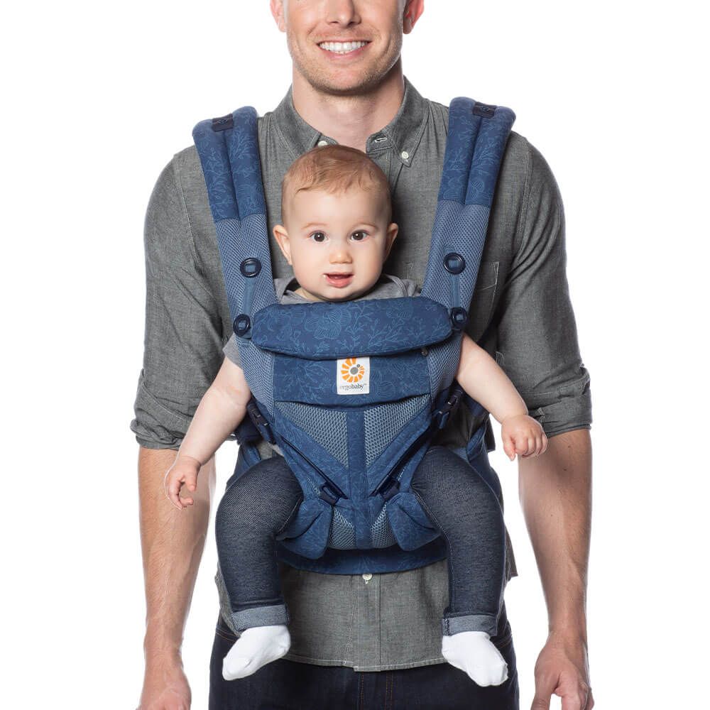 Omni 360 baby carrier all-in-one: Cool Air Mesh - Blue Blooms ...
