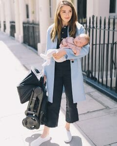 Ergobaby | Folded Metro Stroller with Newborn Kit