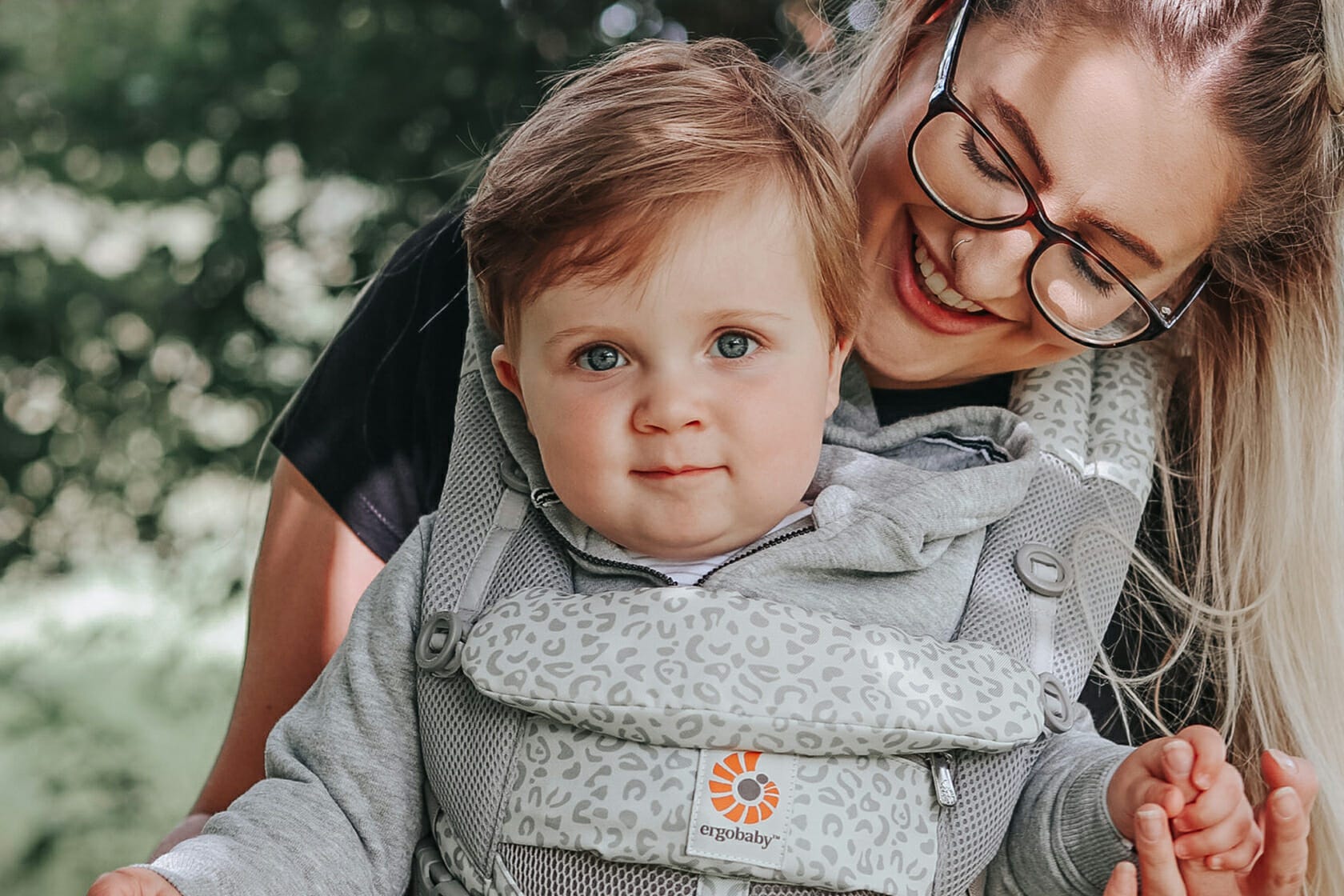 Babywearing Style : Grey Leopard