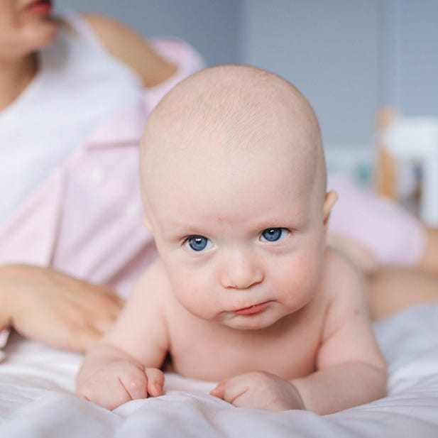 cute Baby in prone position