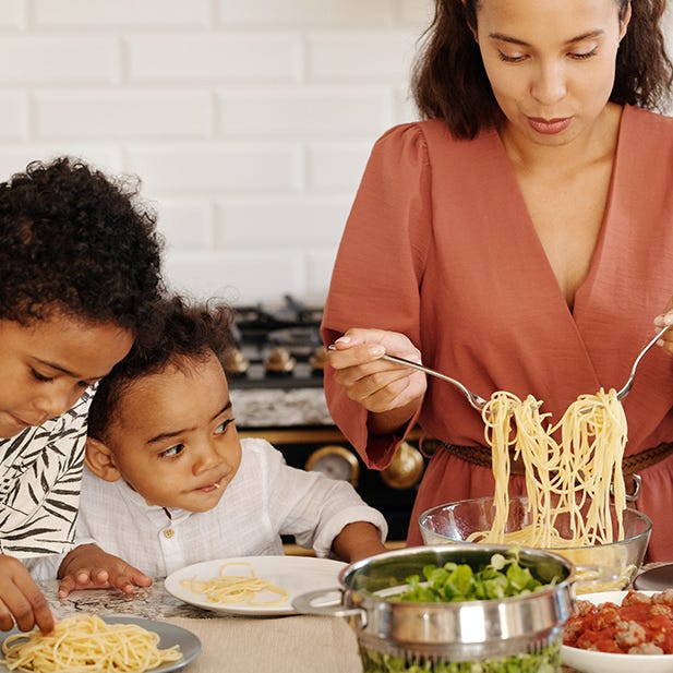 Cooking with children: